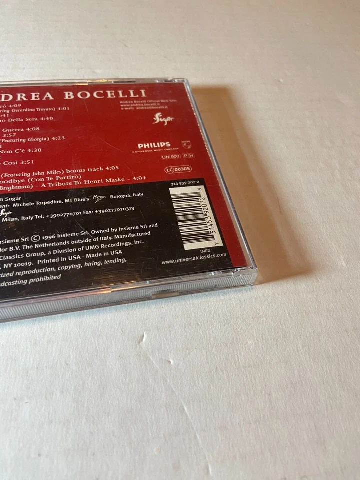 ANDREA BOCELLI ROMANZA CD - Image 2 of 4