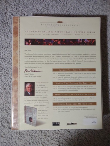 The Prayer of Jabez 4 VHS Video Set Bruce Wilkinson Obscure Religious - Picture 2 of 13