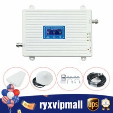 AMPLIFIER 900/1800/2100 GSM DCS 2G/3G/4G LTE SIGNAL BOOSTER,ANTENNA,ADAPTER