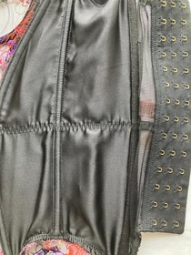 Agent Provocateur ZURI BASQUE Size 32C & BRIEF AP 3 in BLACK/MULTI LACE - BNWT