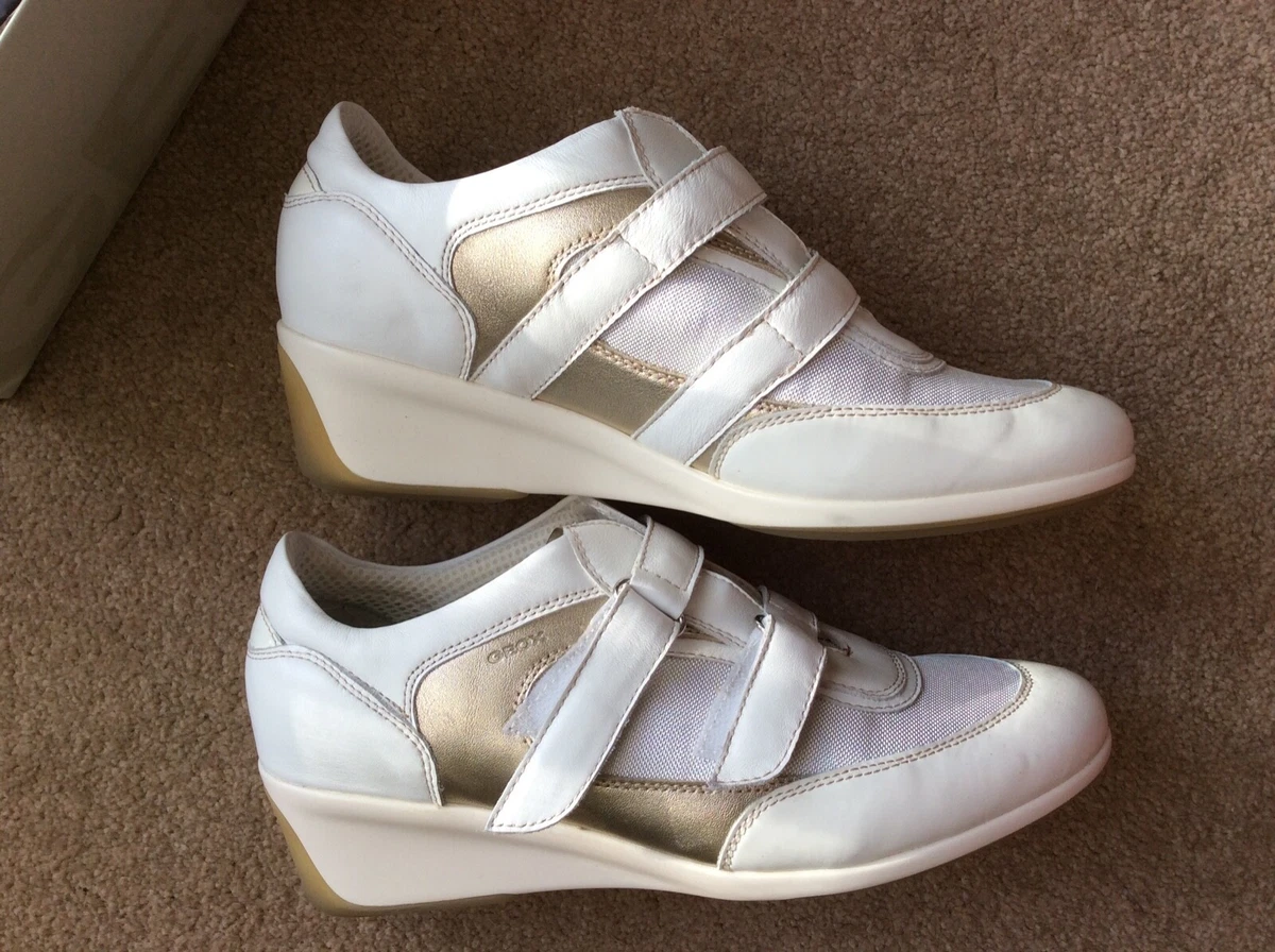 Geox clearance gold trainers