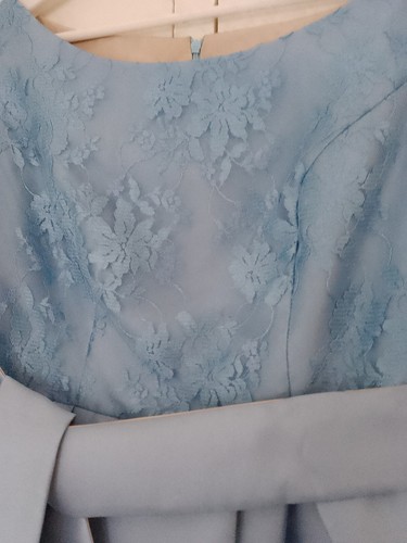 Designer GABRIELA SANCHEZ Mother of the Bride/Groom Outfit Dress Blue UK Size 6 - Bild 5 von 11