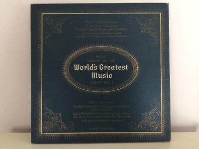 Collectable Basic Library Of World's Greatest Music Album, 33 RPM Records Vinyl 