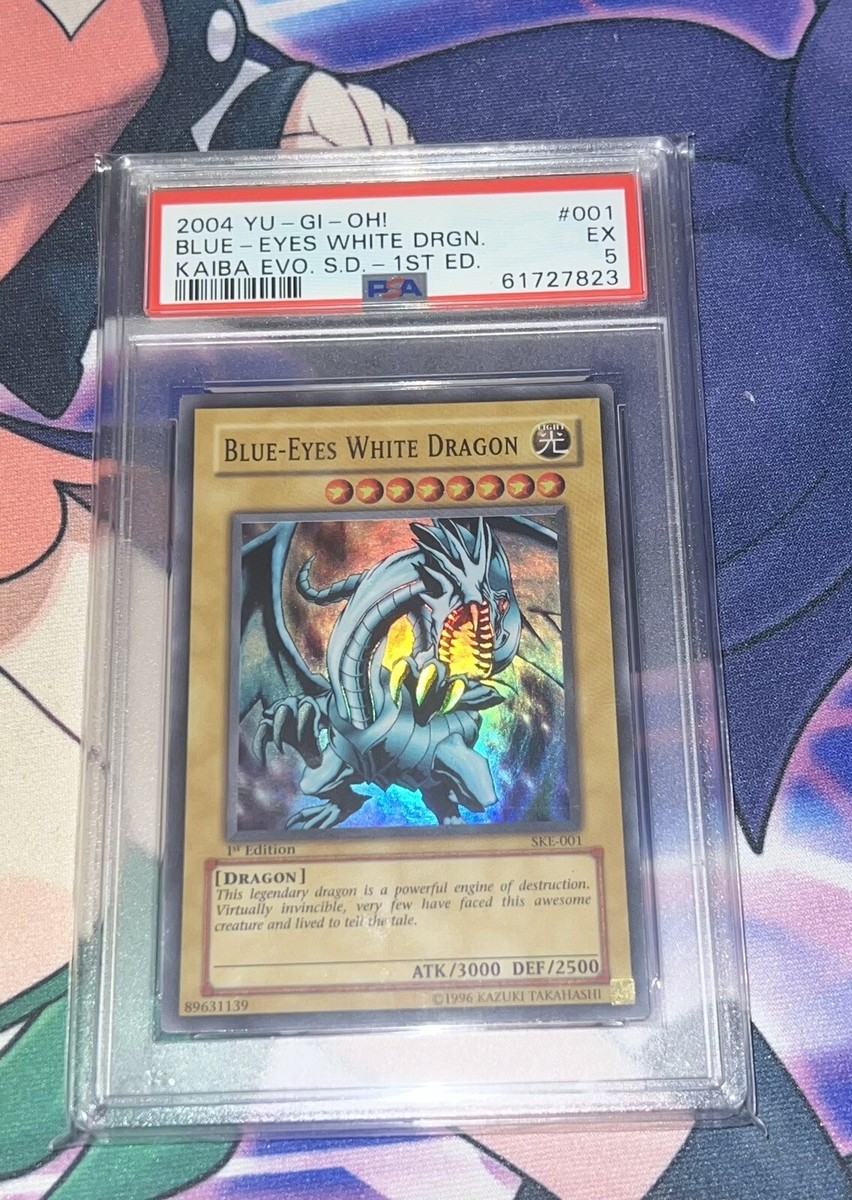 Kaiba Evolution Starter Deck SKE-001 1st Edition Blue-Eyes White Dragon PSA  5 EX