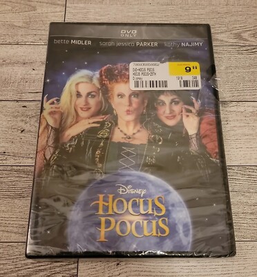 VTG 90s Disney Hocus Pocus DVD Sealed 1993 Bette Midler  