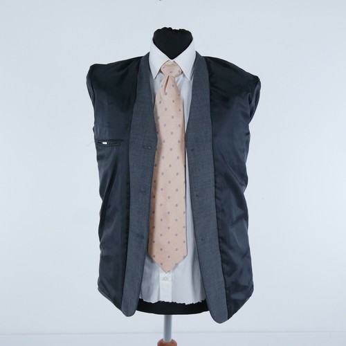 Mens Vintage Blazer Size UK 36R Grey Slim Fit Sport Coat Jacket - Picture 10 of 12