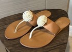 $228 Joie A La Plage Leather Flip Flop Thong Sandals Flats Shoes Worn 1x EUC!! — photo 2