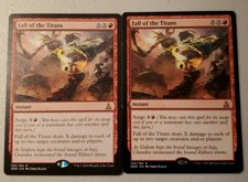 Mtg 2x Fall Of The Titans OGW 109/184 Moderate Play
