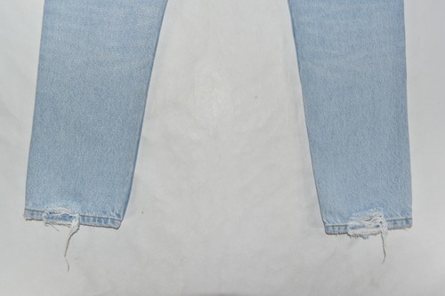 New Levi's 501 S Skinny High Rise Distressed Light Blue Jeans Womens Size 28x28 - Picture 8 of 10