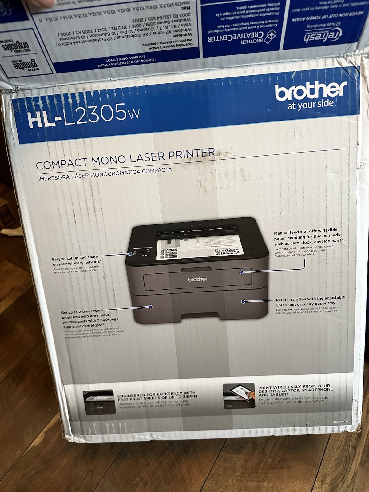 Brother HLL2305W Black & White Laser Monochrome Printer 12502641353 eBay