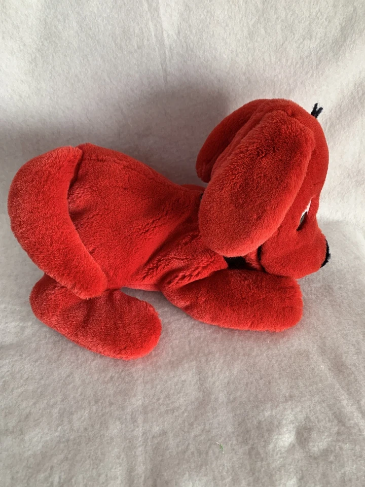 Marioneta de mano Dakin de cuerpo completo vintage 1991 CLIFFORD the Big Red Dog con collar Foto 3 de 4