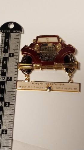 Lions Club Pin Home Of The Excalibur Car West Allis West Wisconsin Rare Large - Picture 12 of 19