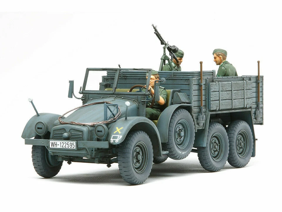TAMIYA 1:35 KIT MEZZO MILITARE CAMION 6X4 TRUCK KRUPP PROTZE CON 3 FIGURE  35317 - Immagine 2 di 2