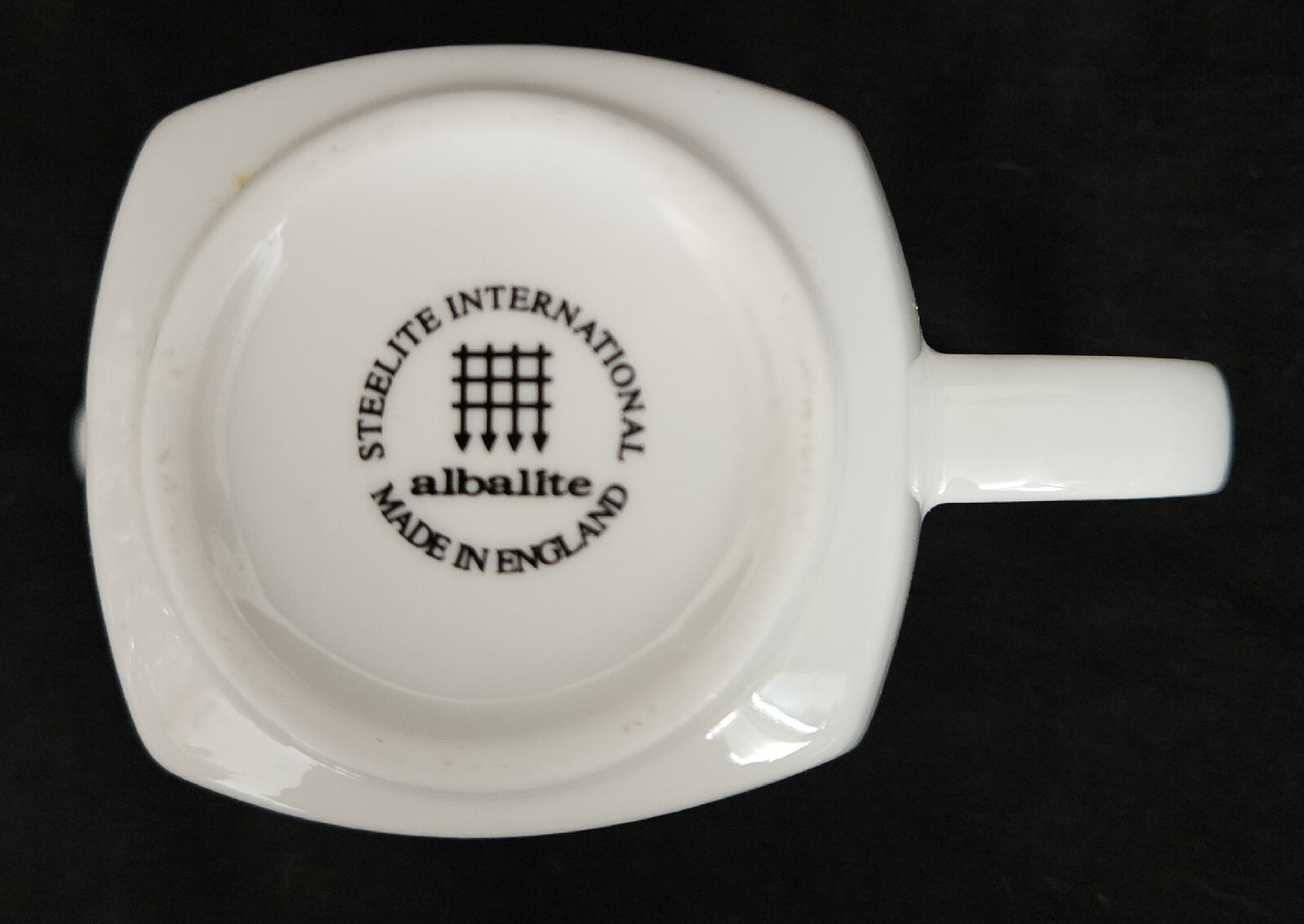 Art Deco Creamer Set of 2 Albalite Steelite International Made in England