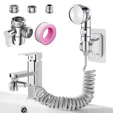 Sink Faucet Sprayer Attachment Set Kitchen Bathroom Pet Bathing Shower Head w...