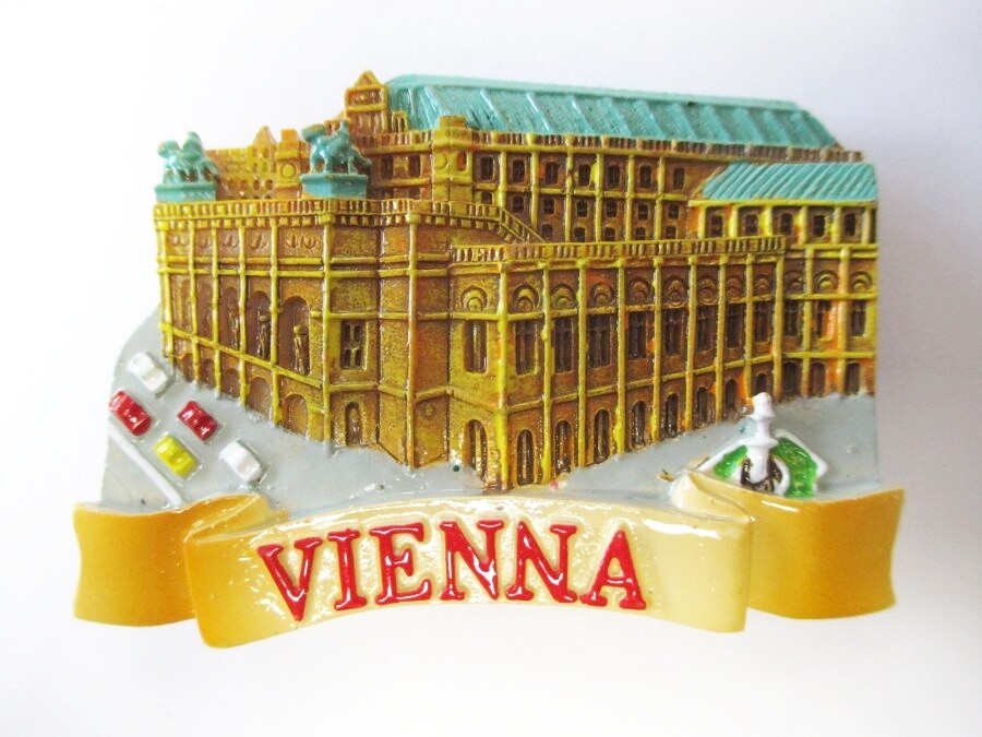 Vienna Vienna Magnet Opera Glossy Effect Poly Souvenir Austria