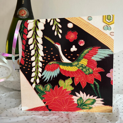 K3; GEBURTSTAG; JAPANISCHE PHOENIX DESIGN KARTE; LEER; ROT/SCHWARZ; PORTOFREI; TOPSELLER