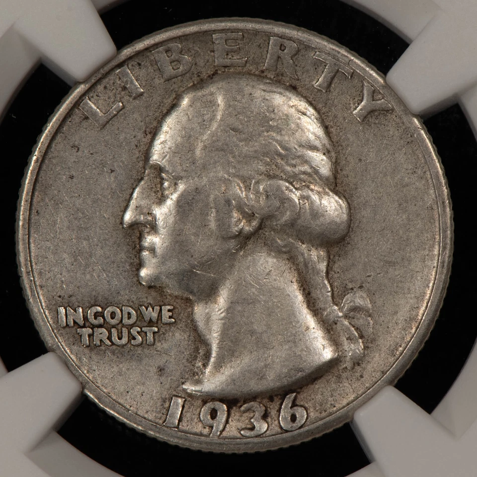 1936 DDO 25c Silver Washington Quarter - FS-101 - NGC XF 45 - SKU-X5812 - Image 4 of 4