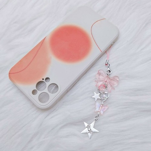 4 szt. Śliczne Bowknot Gwiazda Telefon Charm Straps Klucze Wisiorki Y2K Torba Dekoracja - Zdjęcie 5 z 8