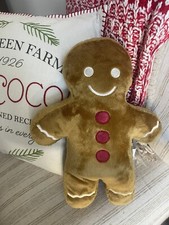 NWT Target Bullseye Playground Christmas Gingerbread Man Throw Pillow 14.5"
