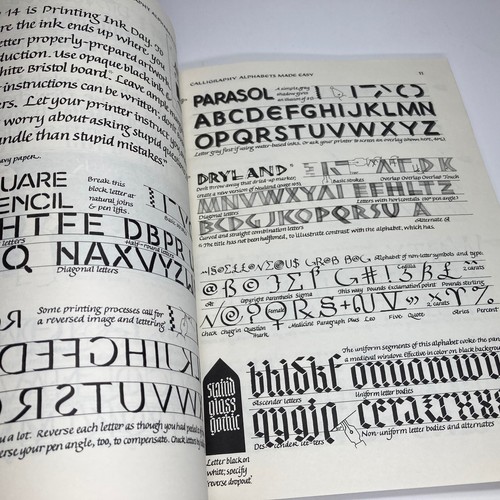 SEE INSIDE! Calligraphy Alphabets Made Easy - Shepherd, 048228512578, paperback - Picture 7 of 11