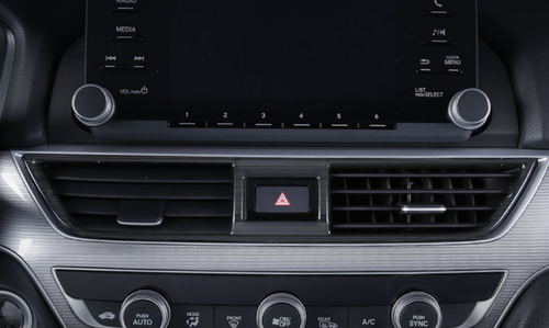 For Honda Accord 10th 2018-2022 Black Steel Console L&R Air Outlet Vent Trim new - Picture 5 of 6