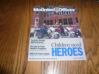 2003 Harley Davidson ''The Mounted Officer'' Volume 74 #1 Winter - Vintage