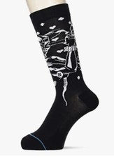 STANCE M 6-8.5 Men'sWomen's 8-10.5 Crew Socks Batman Quinn Black Infiknit