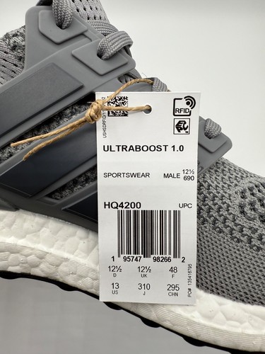 Adidas UltraBoost 1.0 DNA Men Sizes 8-13 Running Shoes Grey White nby HQ4200 - Picture 14 of 14