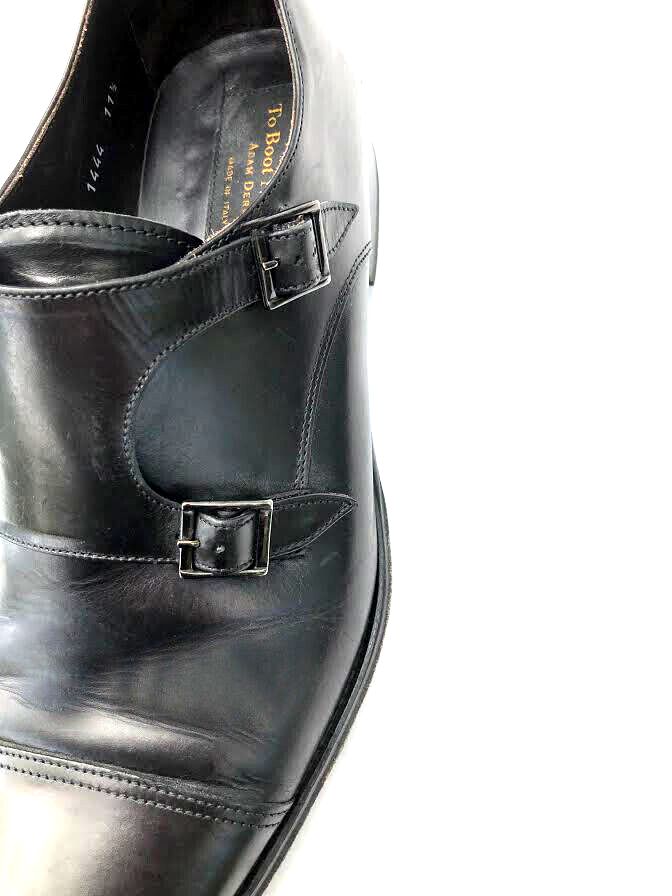 To Boot New York Adam Derrick Vtg Black leather double  display picture 2
