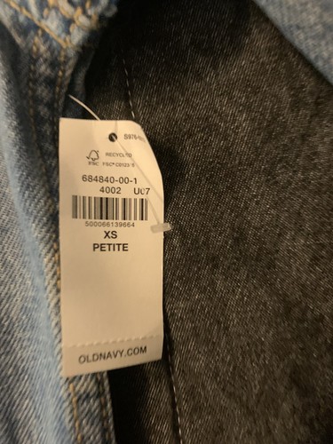 Chaqueta vaquera bandera americana nueva con etiquetas talla xs petite old azul marino - Imagen 4 de 7