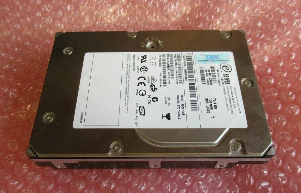 IBM 30R5097 ST373454LC 73GB 15000RPM U320 SCSI 80P 8MB 3.5" Internal Hard Drive - Image 2 of 4