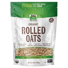 Oats Rolled Organic 24 oz by Now Foods