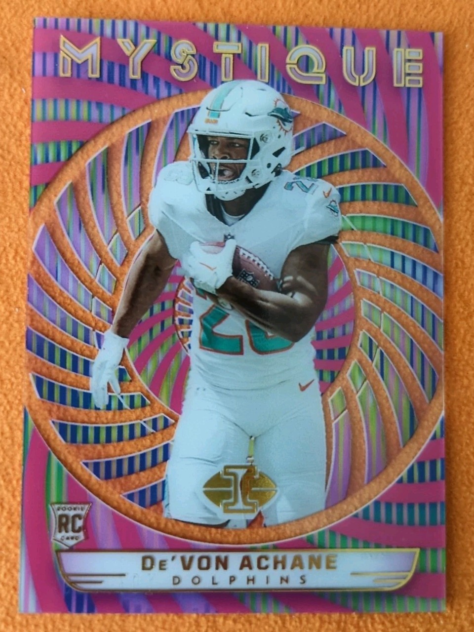 2023 Illusions De'Von Achane Mystique Pink Rookie RC #88/399 Dolphins