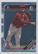 2019 Bowman Draft Chrome Sky Blue Refractor Will Wilson #BDC-182 0kr0