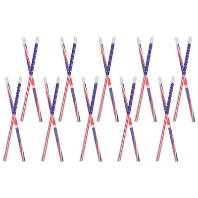 40 Pcs Zeichenstifte Holzstifte Zurück Den Schulbleistiften Mit Radiergummi
