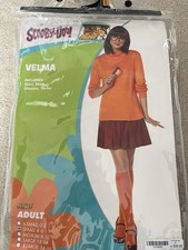 Halloween Scooby Doo Velma Partial Costume just Skirt and Glasses Size S 4-6
