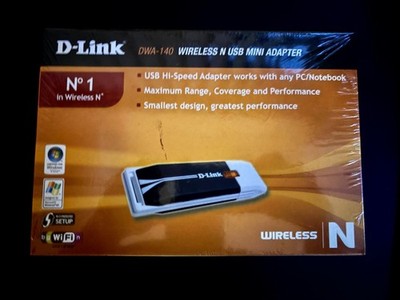 D-Link DWA-140 RangeBooster N USB Adapter Neu Versiegelt