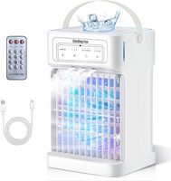 Portable Air Conditioner Cooling Fan, 1100ML Air Conditioning Unit with 3 Wind S