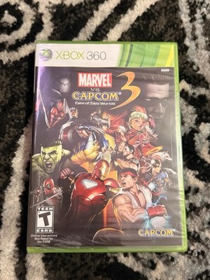 PRISTINE SEALED Marvel Vs Capcom 3 Fate of Two Worlds Xbox 360