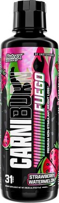 Nutrex CARNIBURN FUEGO Liquid L-Carnitine Blend Thermogenic Fat Burner 31 Svgs