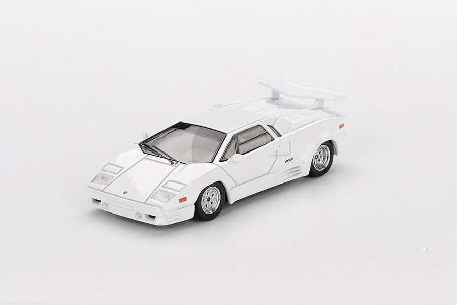 Mini GT 1:64 Lamborghini Countach 25th Anniversary In White Model
