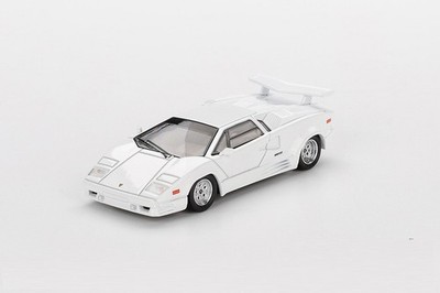Mini GT 1:64 Lamborghini Countach 25th Anniversary In White Model
