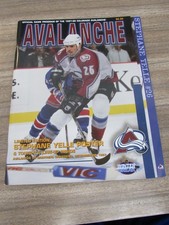 1997-98 Avalanche vs. Canadiens  Program 12/29/97 Stephane Yelle  w/ Ticket Stub
