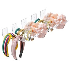 Acrylic Headband Holder Wall 5 Pack Clear Hanging Headband Organizer Storage ...