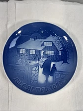1973 Royal Copenhagen B & G COUNTRY CHRISTMAS Collector Plate Made in Denmark 7"