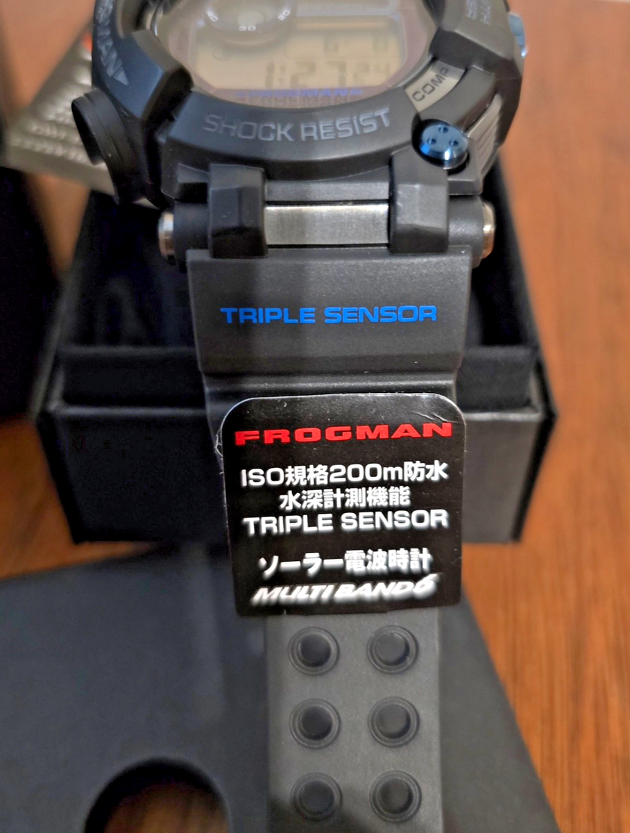 Casio GWF-D1000b-1JF G-shock Frogman Solar Men's Wristwatch- Black