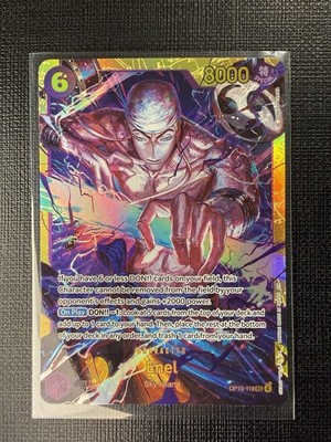 One Piece CCG Bandai Enel OP15-118 Secret Rare Holo Special 8000