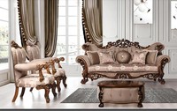 Sofagarnitur 3+1+1 Sitzer Garnitur Sessel Sofas Sitz Stoff Luxus Barock MöBel