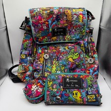 Tokidoki x Ju-Ju-Be Be Classy Kaiju City Diaper Bag Backpack Wristlet Paci Pod